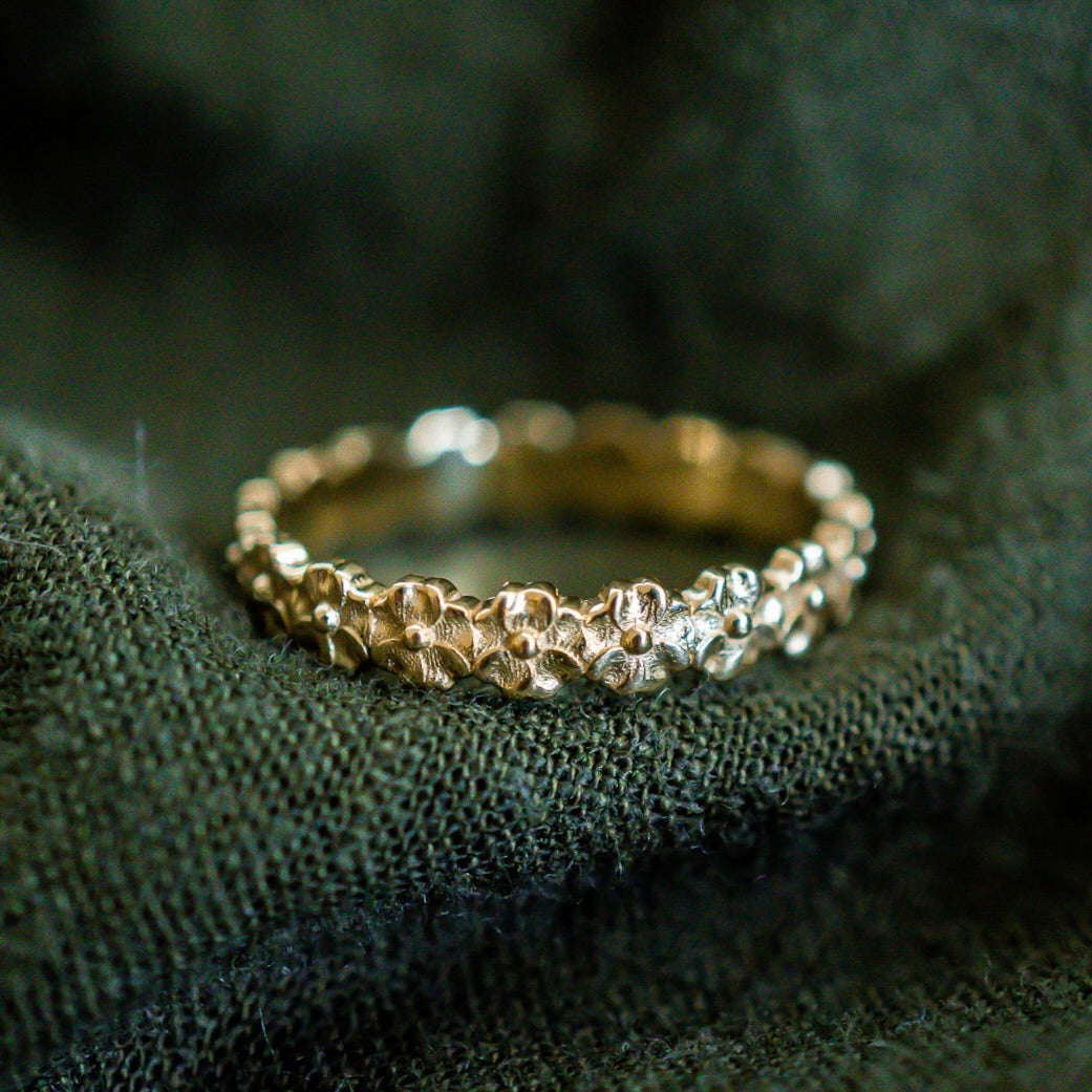 14k Forget Me Not Flower Band