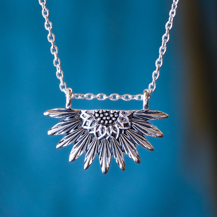Sunflower Pendant Necklace - Large