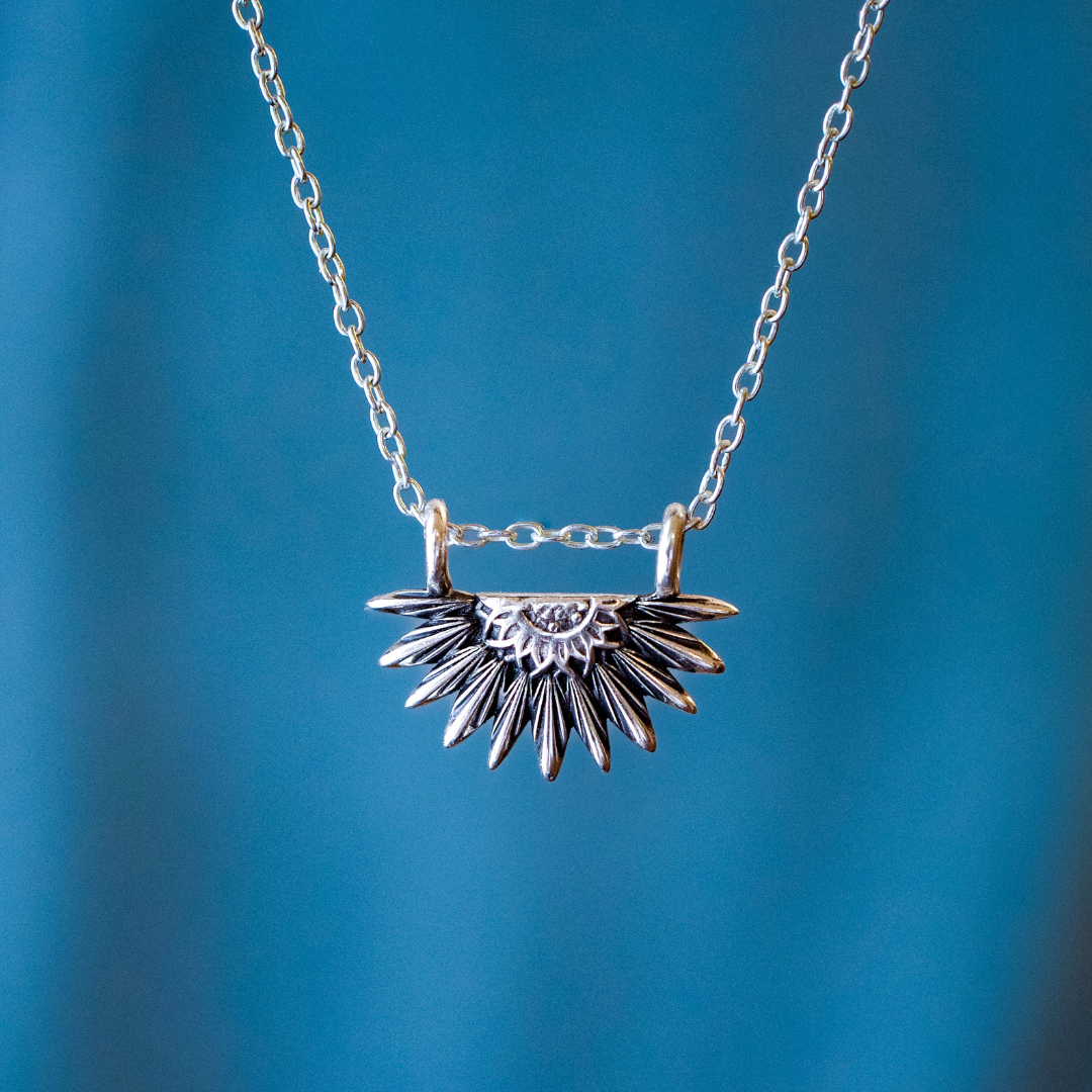 Sunflower Pendant Necklace - Mini