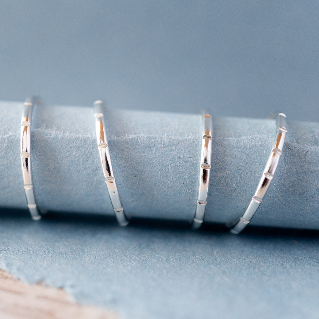 Timeless Trace Stacking Ring