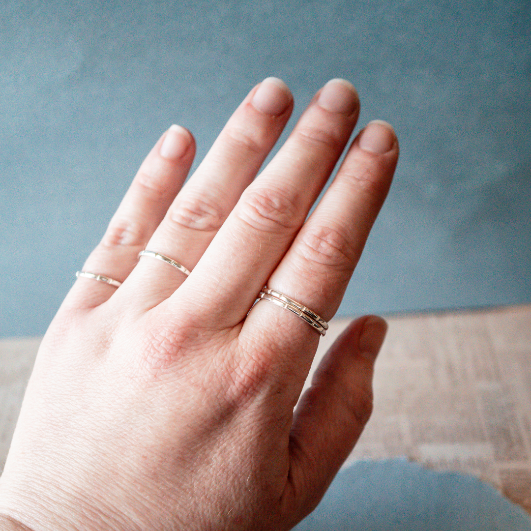 Timeless Trace Stacking Ring