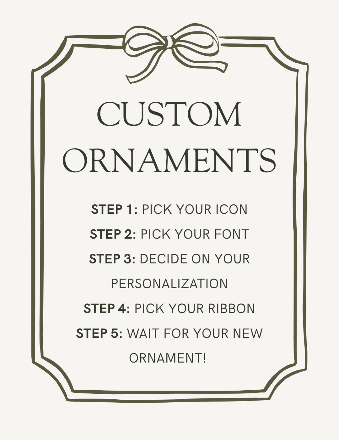 Custom Brass Keepsake Ornament