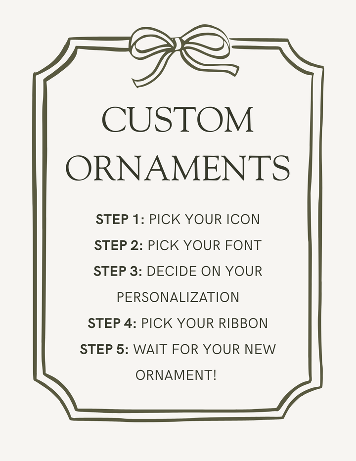 Custom Brass Keepsake Ornament