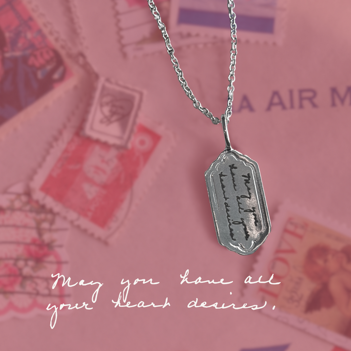 Frame Charm - Custom Engraved Handwriting