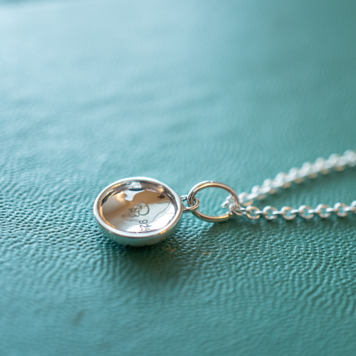 Back of disco ball charm
