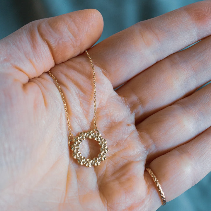 14k Wreath Necklace