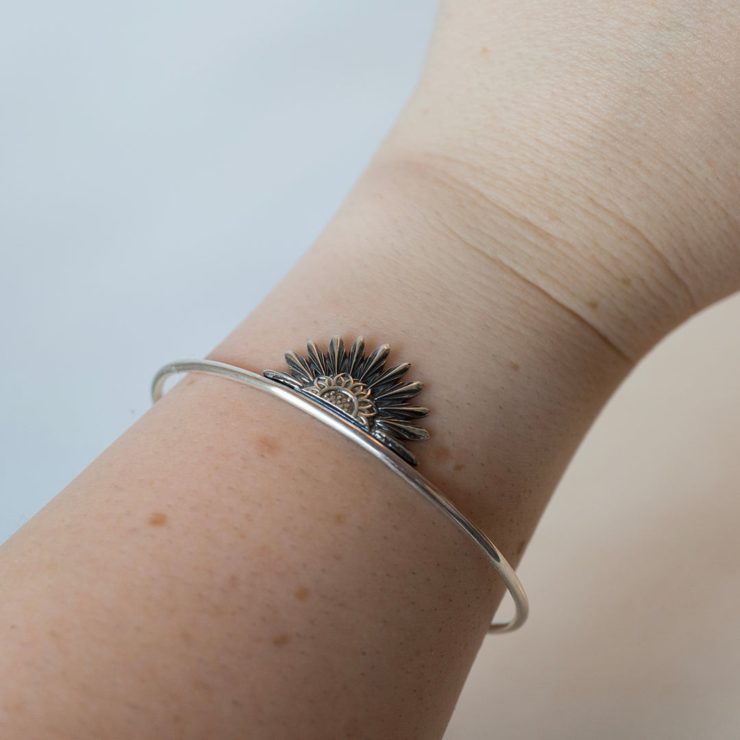 Sunflower Cuff Bracelet
