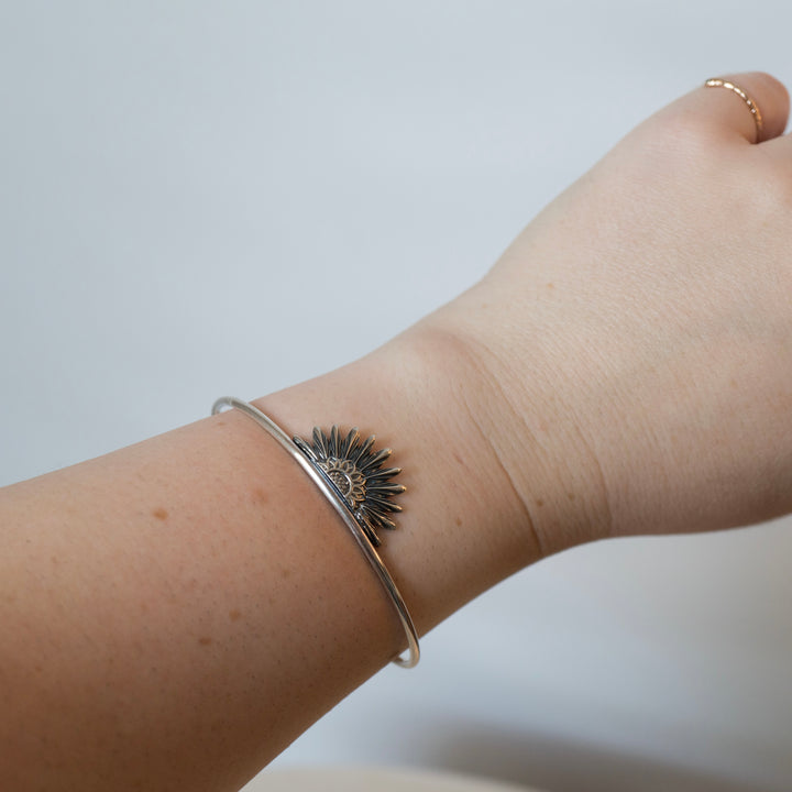 Sunflower Cuff Bracelet