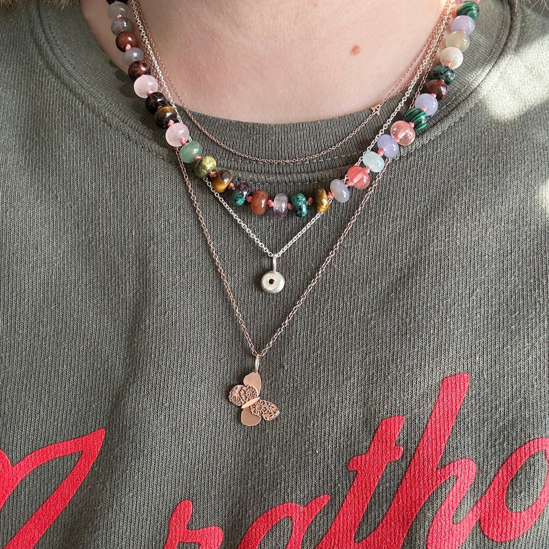 Pebble Gemstone Necklace