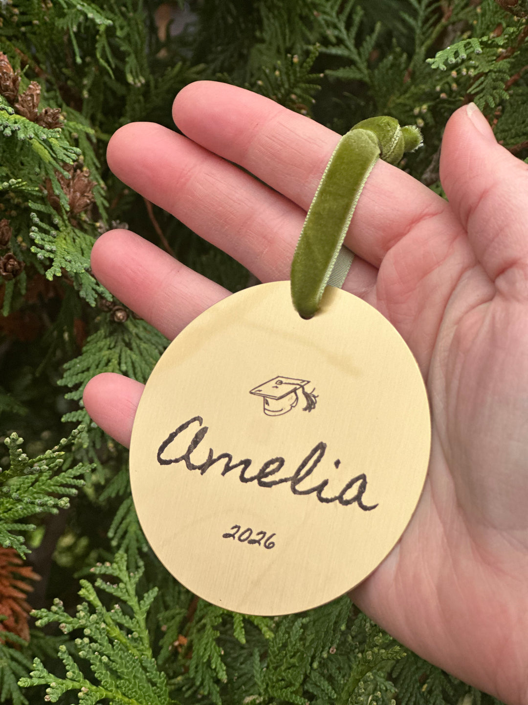 Custom Brass Keepsake Ornament