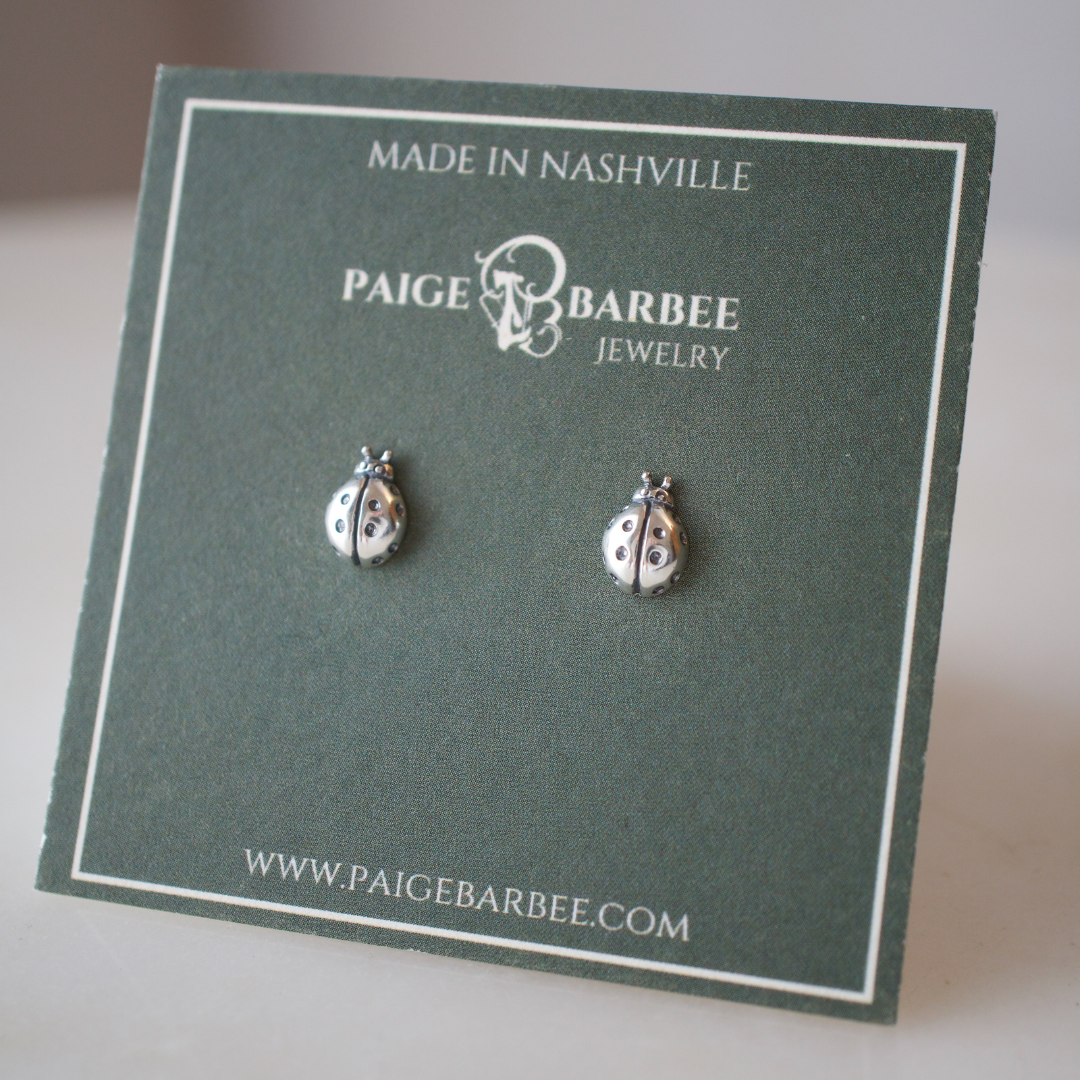 Ladybug Stud Earring