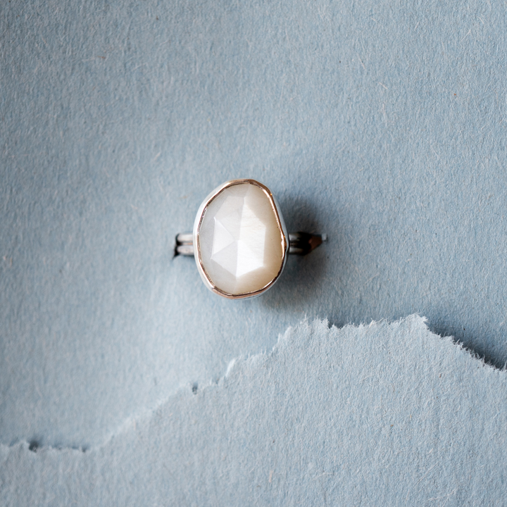 Moonlit Memories Ring - White Moonstone