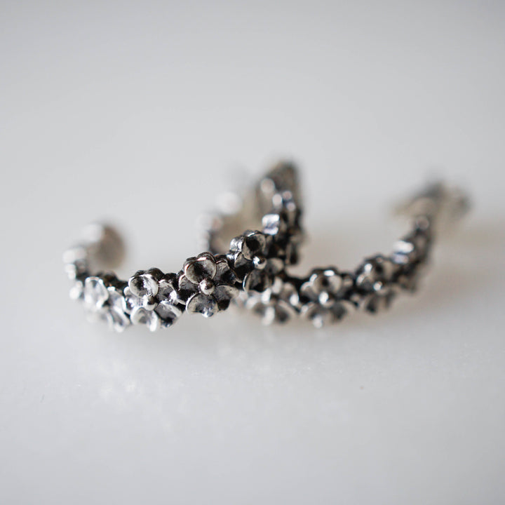 Small Forget Me Not Hoop Earring