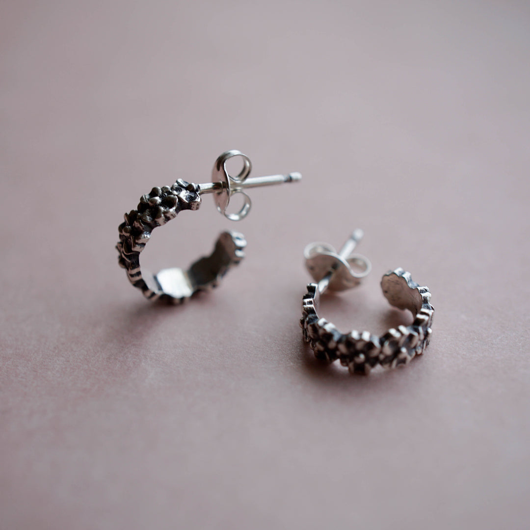 Mini Forget Me Not Hoop Earring