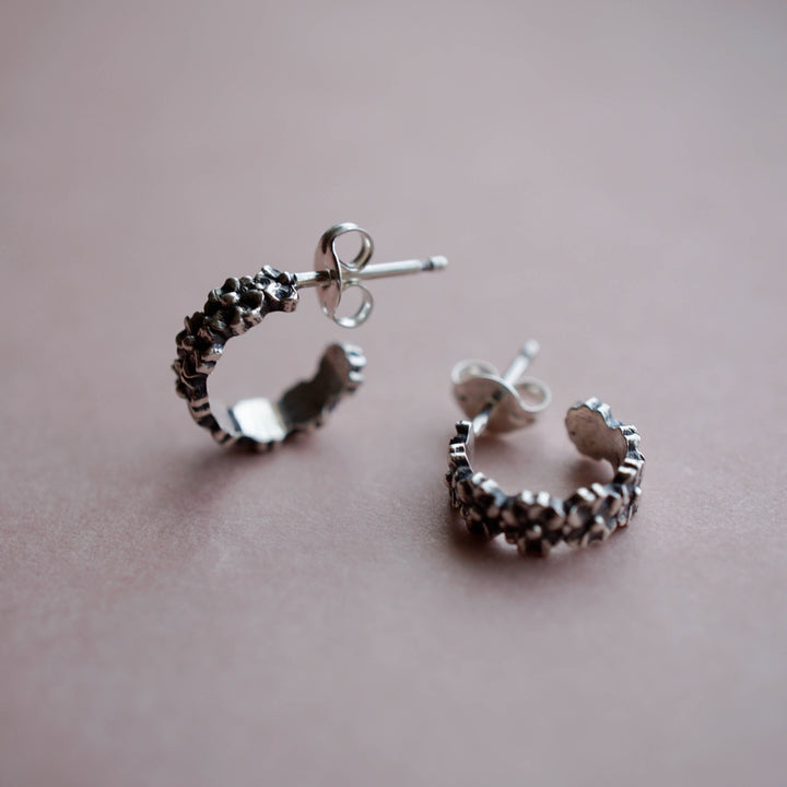 Mini Forget Me Not Hoop Earring