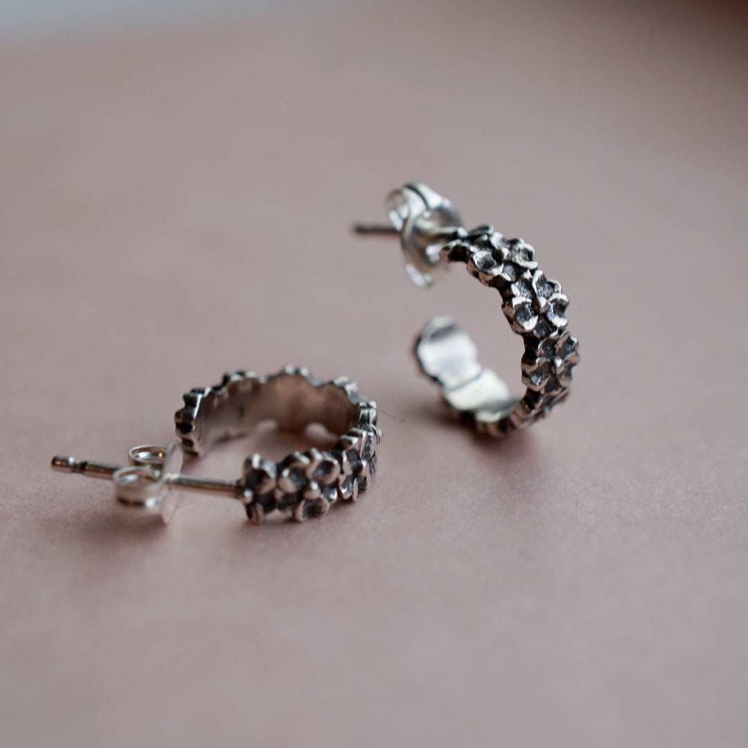 Mini Forget Me Not Hoop Earring