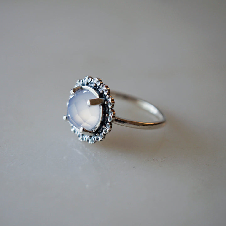 Forget Me Not Halo Ring