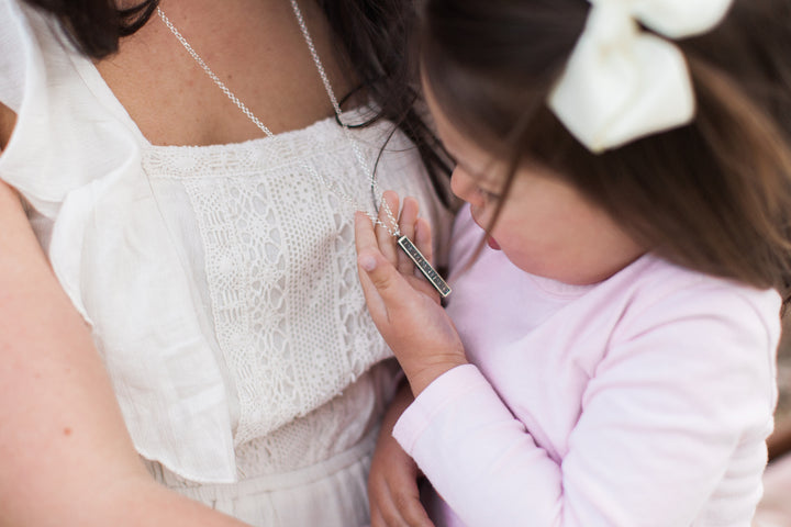 Forget Me Not Bar Necklace