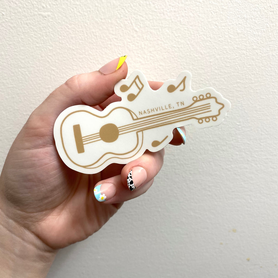 Nashville Guitar Sticker
